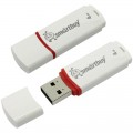 USB флэш-диск Smart Buy 4GB Crown  белый