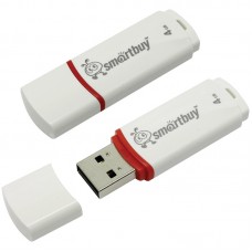 USB флэш-диск Smart Buy 4GB Crown  белый