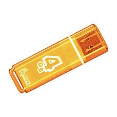 USB флэш-диск Smart Buy 4GB Glossy series ORANGе