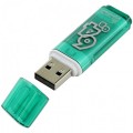 USB 2,0 флэш-диск 64GB Smart Buy   Glossy зелёный