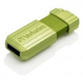 Verbatim USB 16GB Pin Stripe Eucalyptus Green