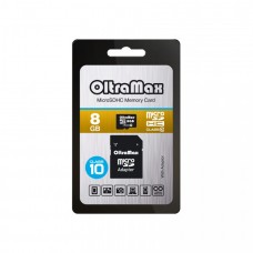 карта памяти   MicroSD 8GB  OltraMax Сlass 10 + адаптер