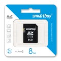 карта памяти  SDHC  8GB  Smart Buy Class 10