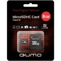 карта памяти Qumo 8 GB (micro Secure Digital,SDHC Class 10) +SD adapter