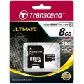 карта памяти Transcend 8 GB  (micro SD,SDHC Class 10) +SD adapter    