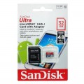 MicroSD 32GB  SanDisk Class 10 Ultra UHS-I  48Mb/s Imaging+ адаптер