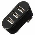 Perfeo USB-HUB 3 Port, (PF-VI-H024 Black) чёрный