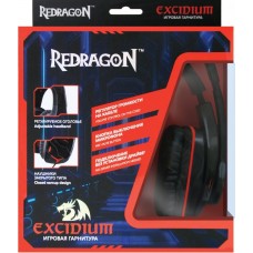 Игровая гарнитура Excidium красный + черный, кабель 2,2 м Redragon Игровая гарнитура Excidium красный + черный, кабель 2,2 м Redragon