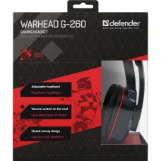 Гарнитура DEFENDER игровая Warhead G-260 красный + черный Гарнитура DEFENDER игровая Warhead G-260 красный + черный