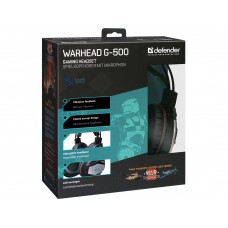 Гарнитура DEFENDER игровая Warhead G-500 коричневый+черный, кабель2,5 м Гарнитура DEFENDER игровая Warhead G-500 коричневый+черный, кабель2,5 м