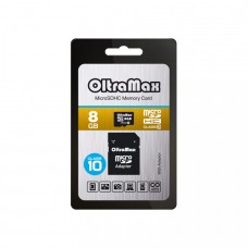 карта памяти MicroSD 8GB OltraMax Сlass 10 + адаптер карта памяти MicroSD 8GB OltraMax Сlass 10 + адаптер