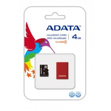 Карта памяти MicroSD 4GB A-Data Class 4 +SD адаптер Карта памяти MicroSD 4GB A-Data Class 4 +SD адаптер