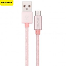 ДАТАКАБЕЛЬ  AWEI CL-10 Micro 0,3 м Красный