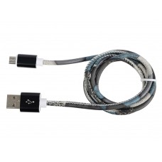 Кабель USB 2.0 - Micro USB RITMIX RCC-412 Brown оплётка из экокожи