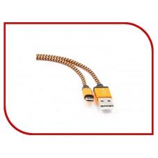 Кабель USB 2.0 - Micro USB, оранжевый, нейлон 1 M