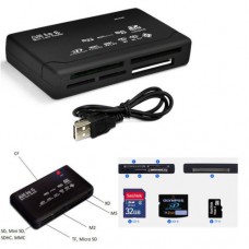 USB картридер-хаб OXION белый