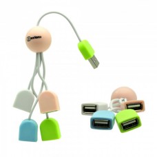USB-хаб OXION   OHB005    белый, на 4 порта,  USB 2.0